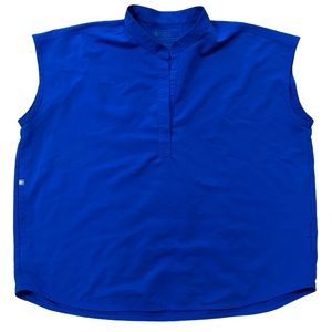 Figs Rafaela Oversized Royal Blue Scrub Top Size XL